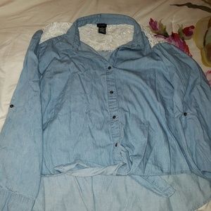 Denim chambray shirt 3xl
